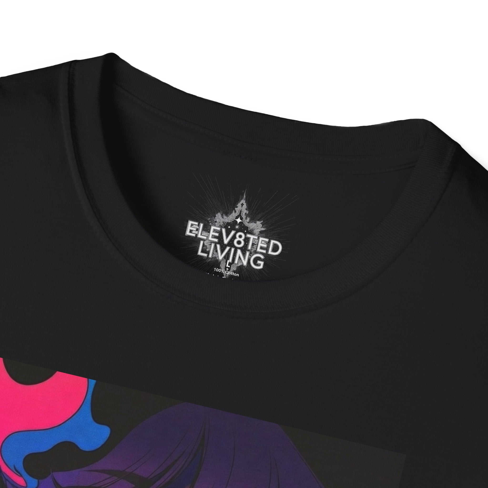 Psychedelic Rainbow Laser Girl T-Shirt