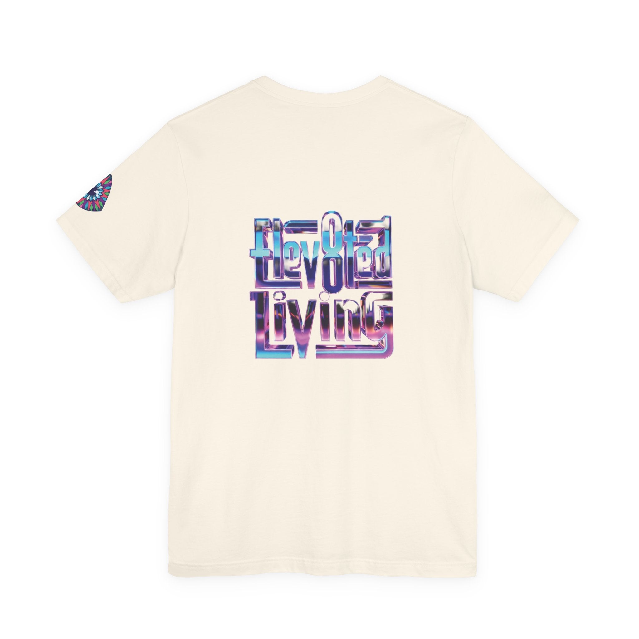 Eye Triangle Graphic Tee — "Elevated Living" Vaporwave T-Shirt