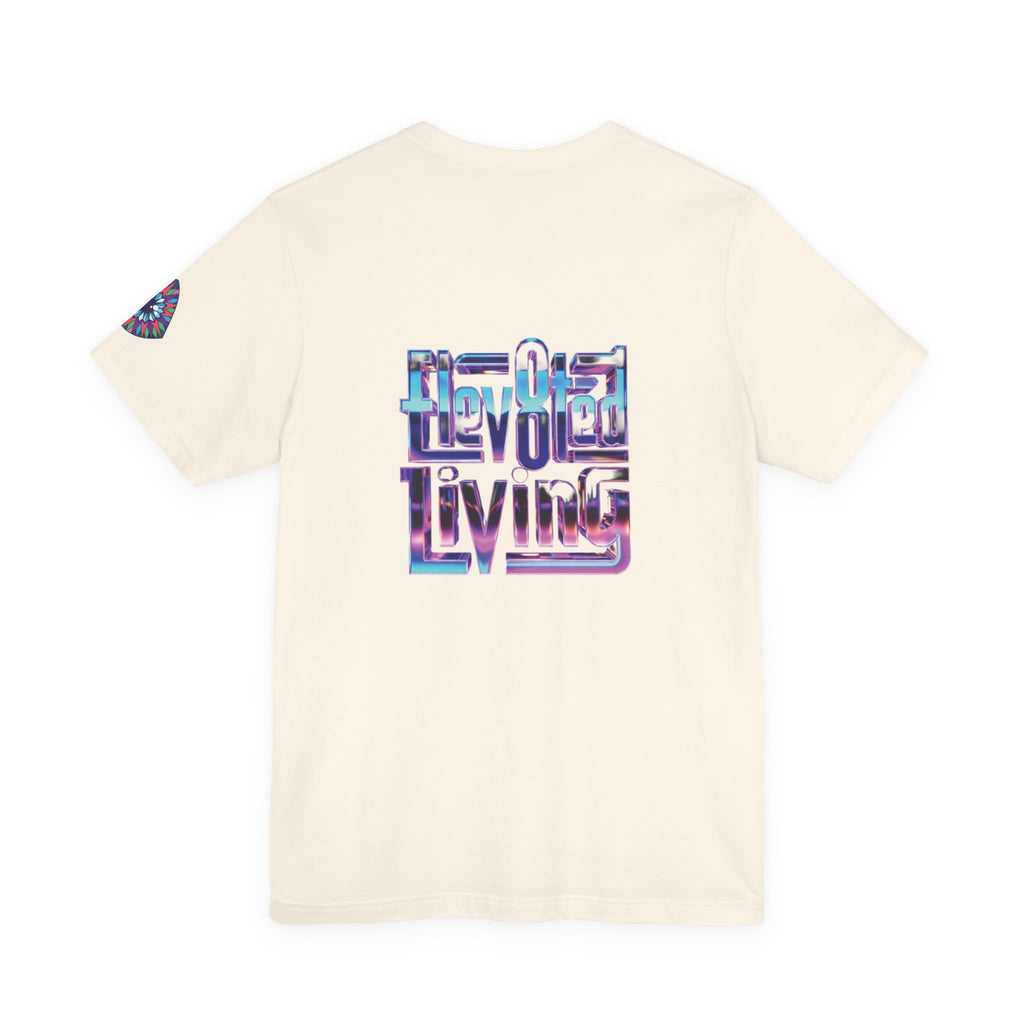 Eye Triangle Graphic Tee — "Elevated Living" Vaporwave T-Shirt