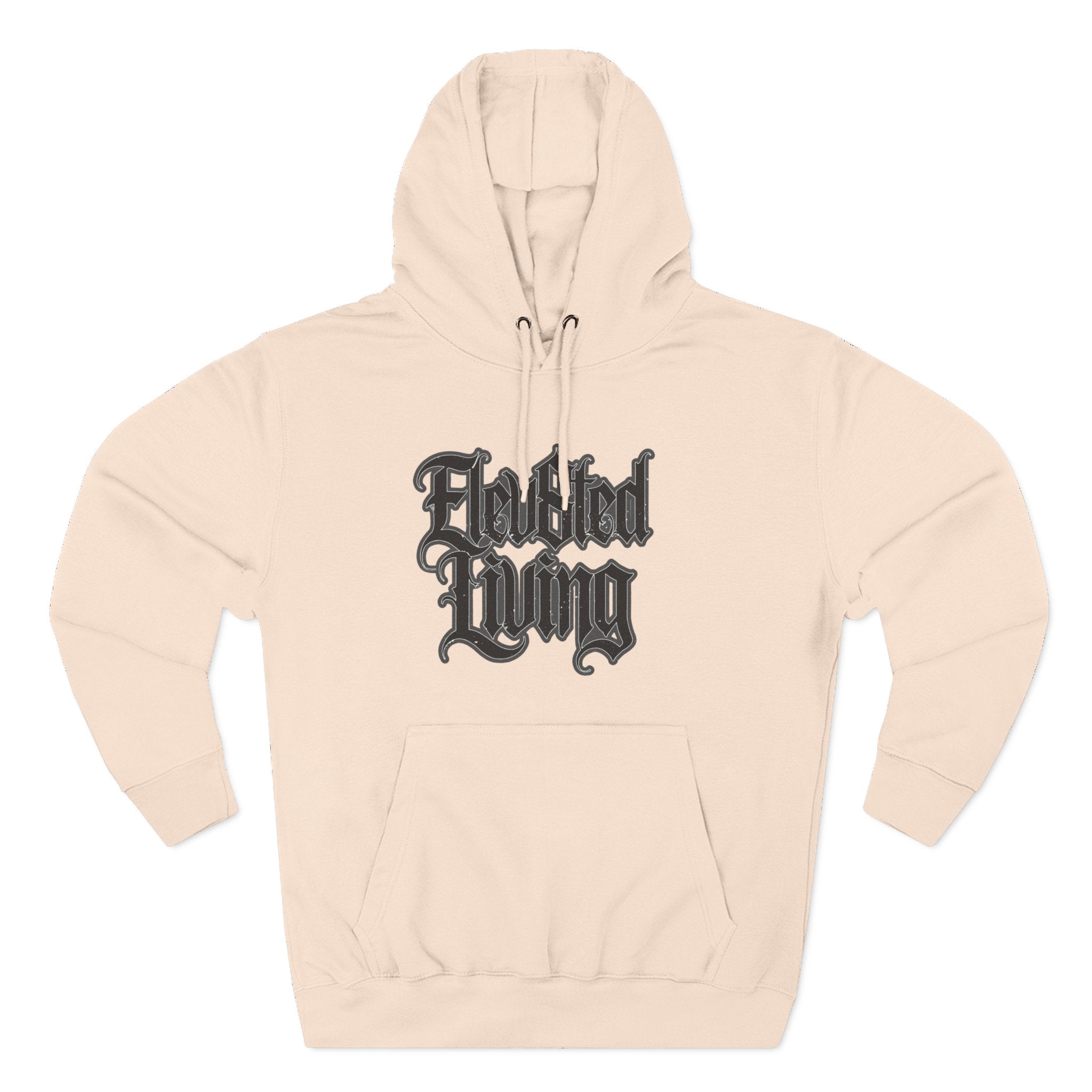 Elev8ted Living Tattoo Pin-Up Hoodie — Snake & Gothic Script