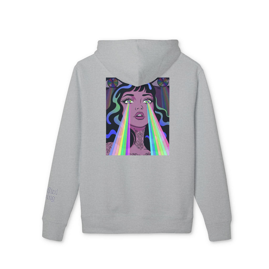 Psychedelic All‑Seeing Eye & Kaleidoscope Girl Hoodie —