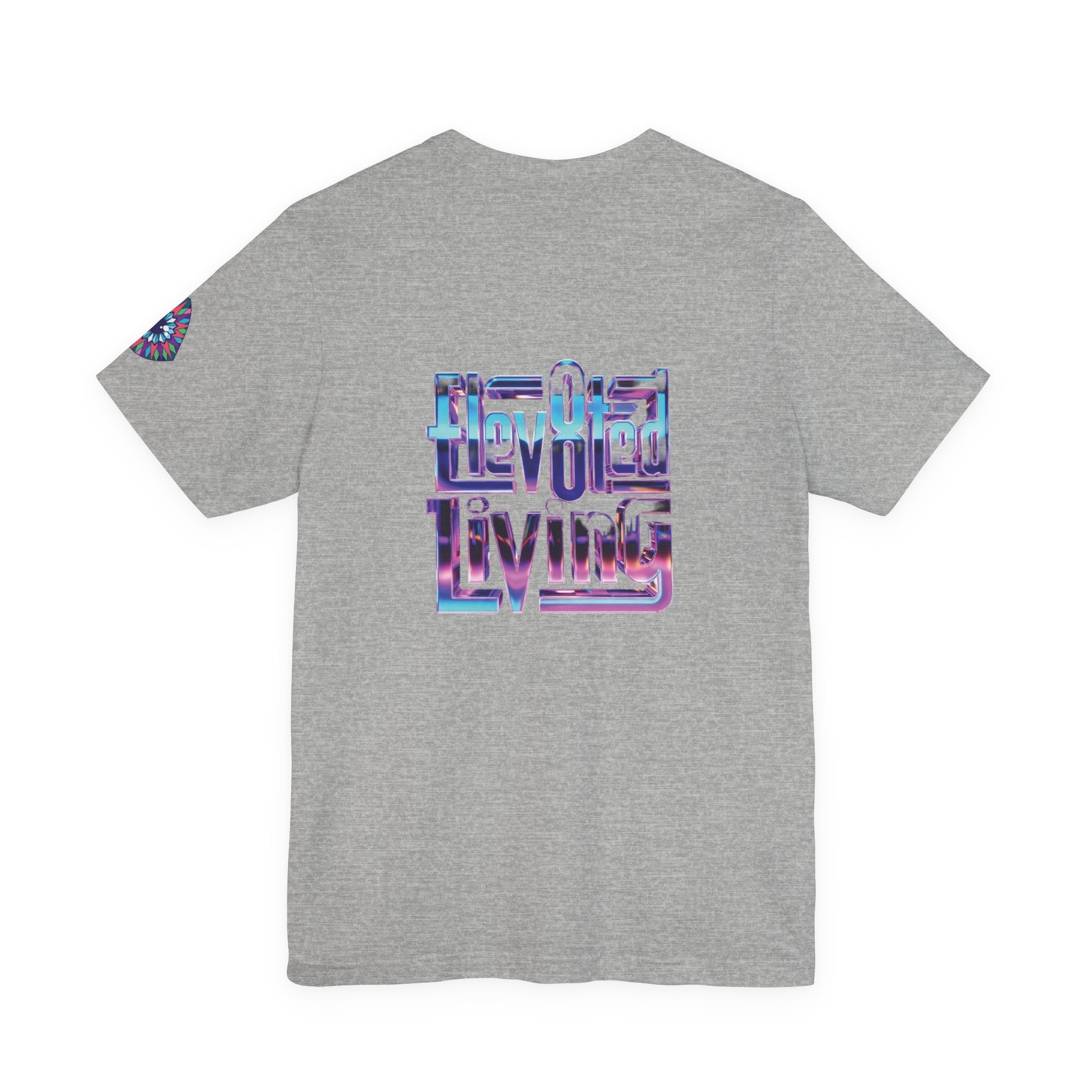 Eye Triangle Graphic Tee — "Elevated Living" Vaporwave T-Shirt