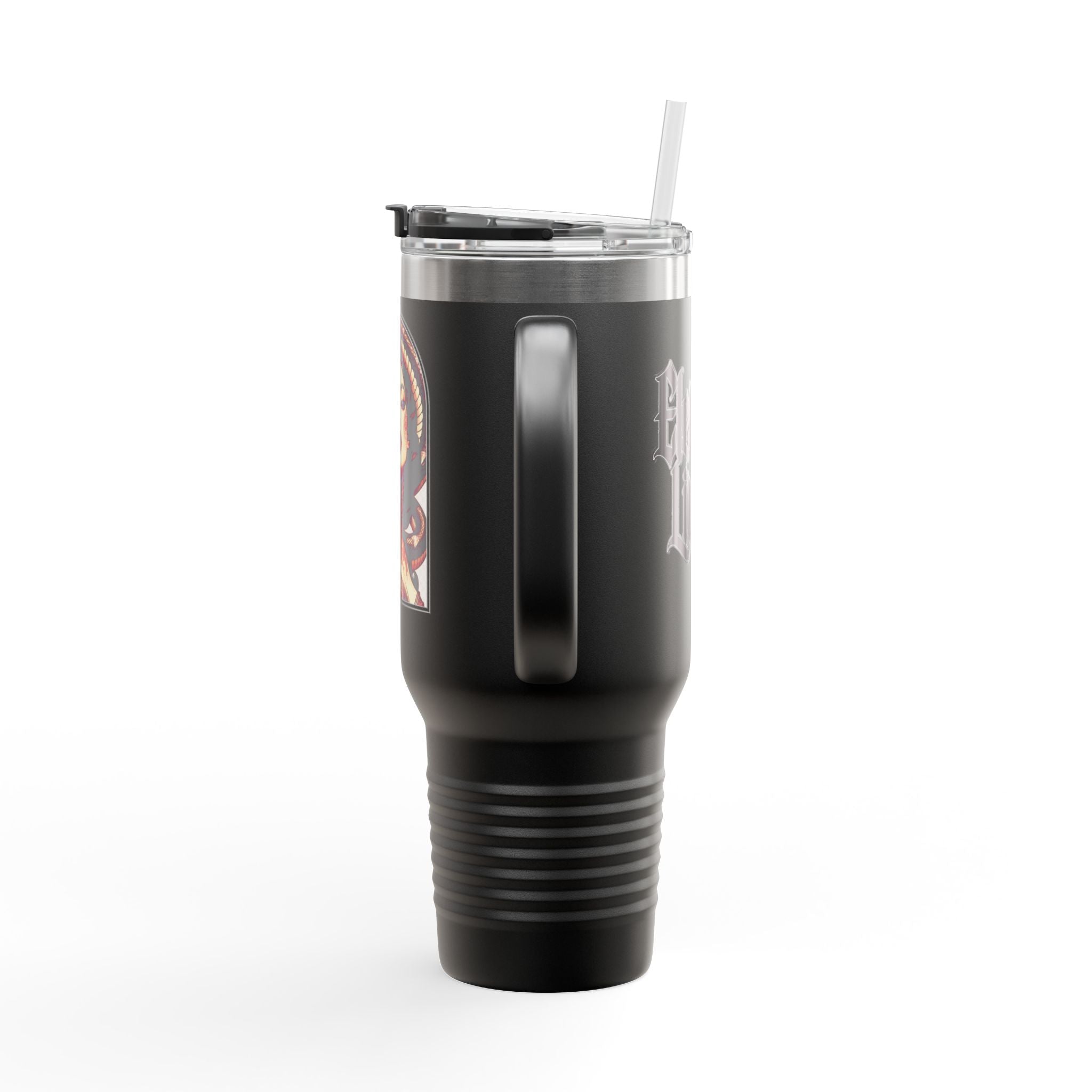 40oz Insulated Travel Mug — Woman with Snake Illustration (Elev8ted Living)