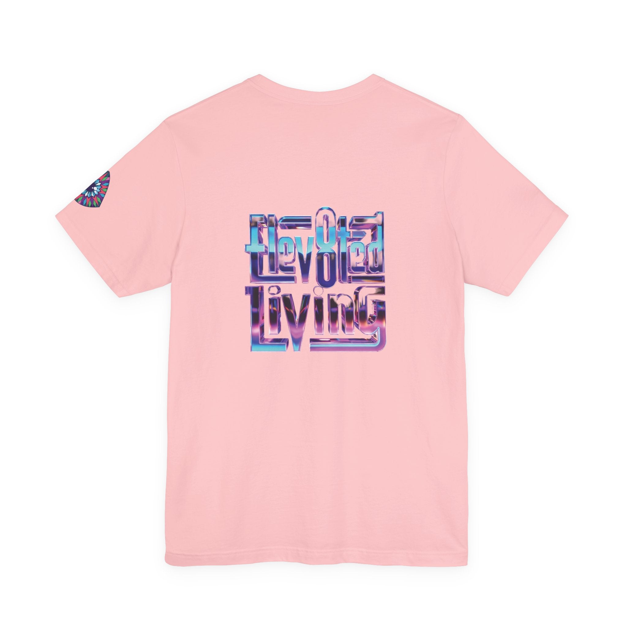 Eye Triangle Graphic Tee — "Elevated Living" Vaporwave T-Shirt