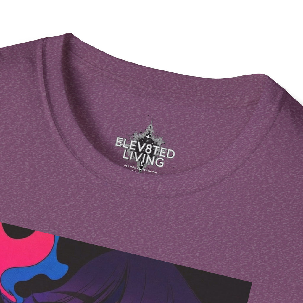 Psychedelic Rainbow Laser Girl T-Shirt