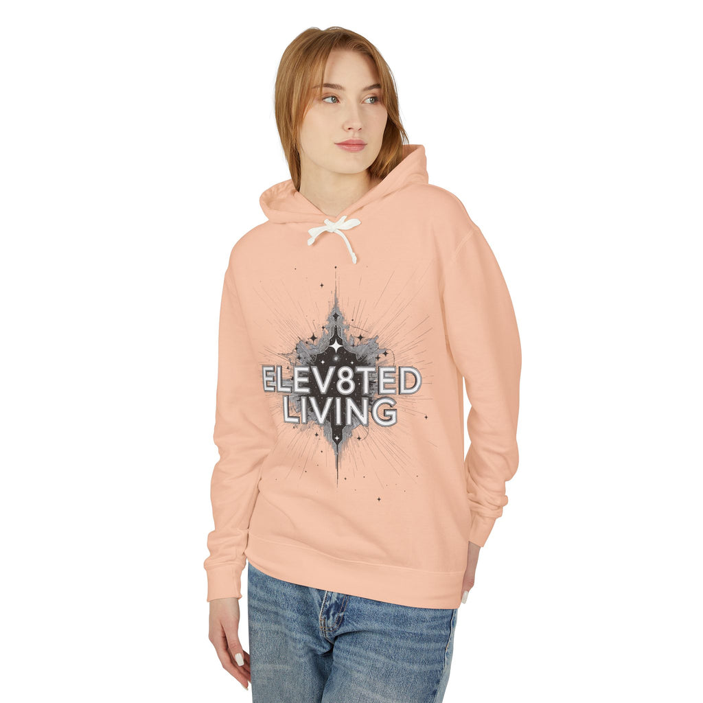Elev8ted Living starburst graphic Hoodie | Inspirational streetwear