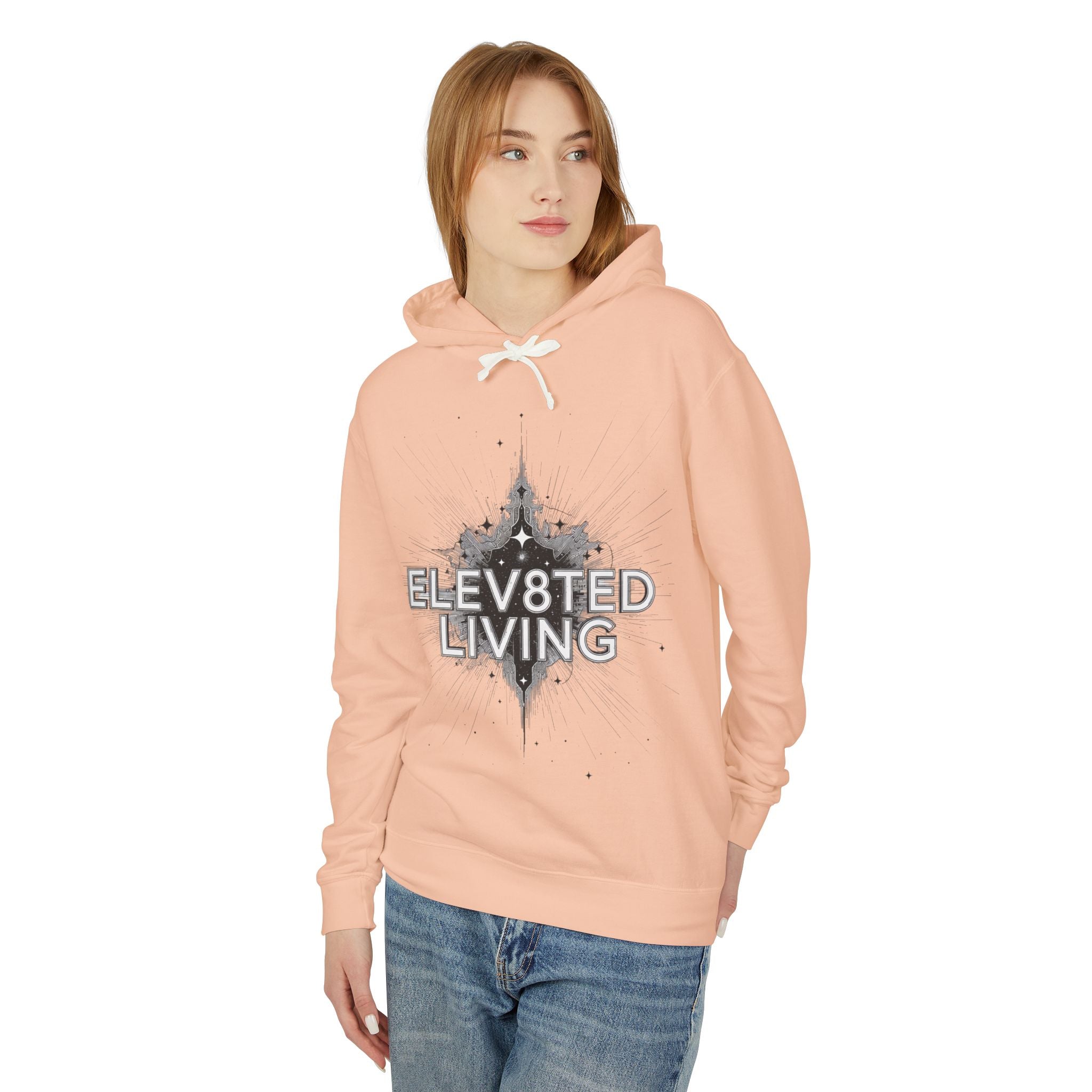 Elev8ted Living starburst graphic Hoodie | Inspirational streetwear