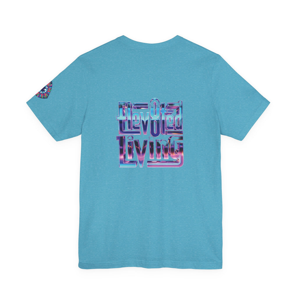 Eye Triangle Graphic Tee — "Elevated Living" Vaporwave T-Shirt