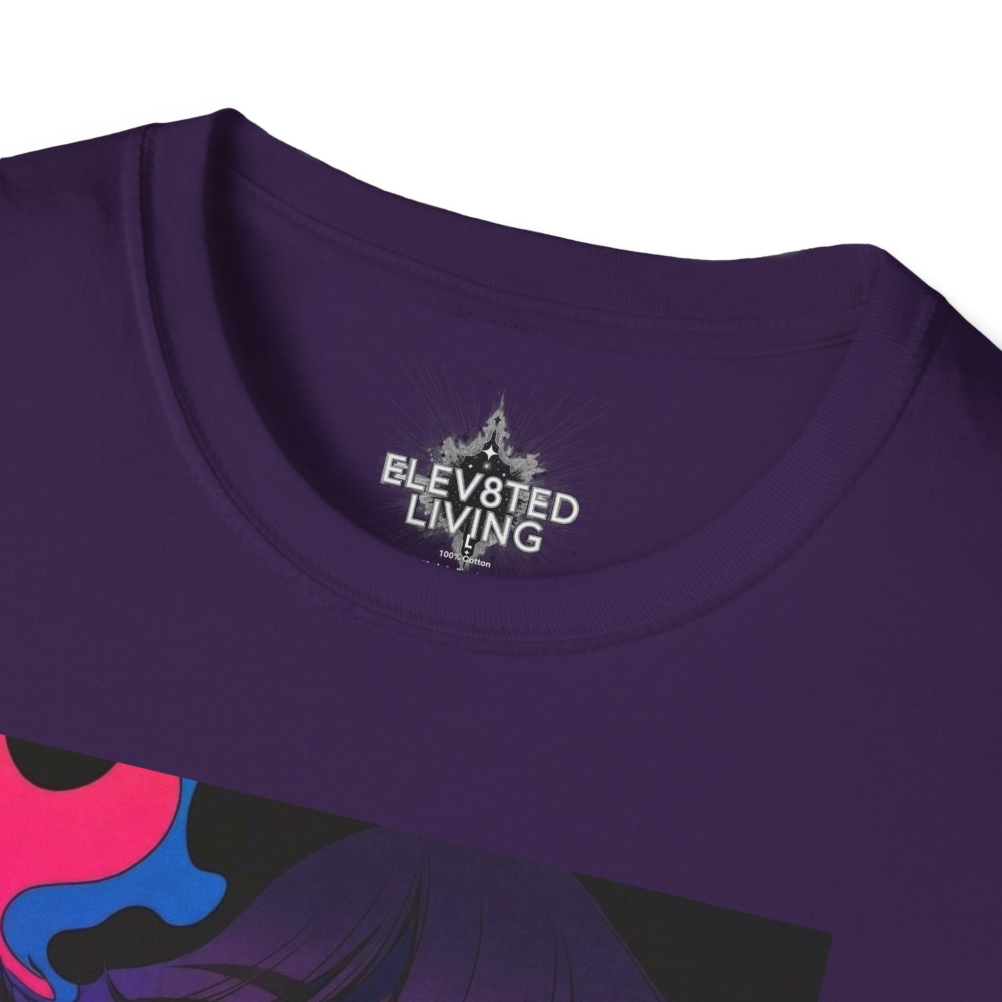 Psychedelic Rainbow Laser Girl T-Shirt