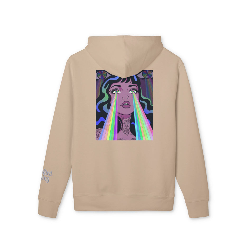 Psychedelic All‑Seeing Eye & Kaleidoscope Girl Hoodie —