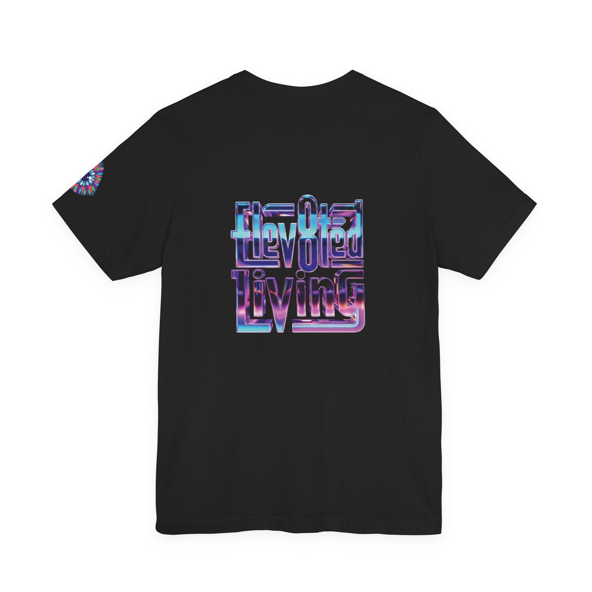 Eye Triangle Graphic Tee — "Elevated Living" Vaporwave T-Shirt