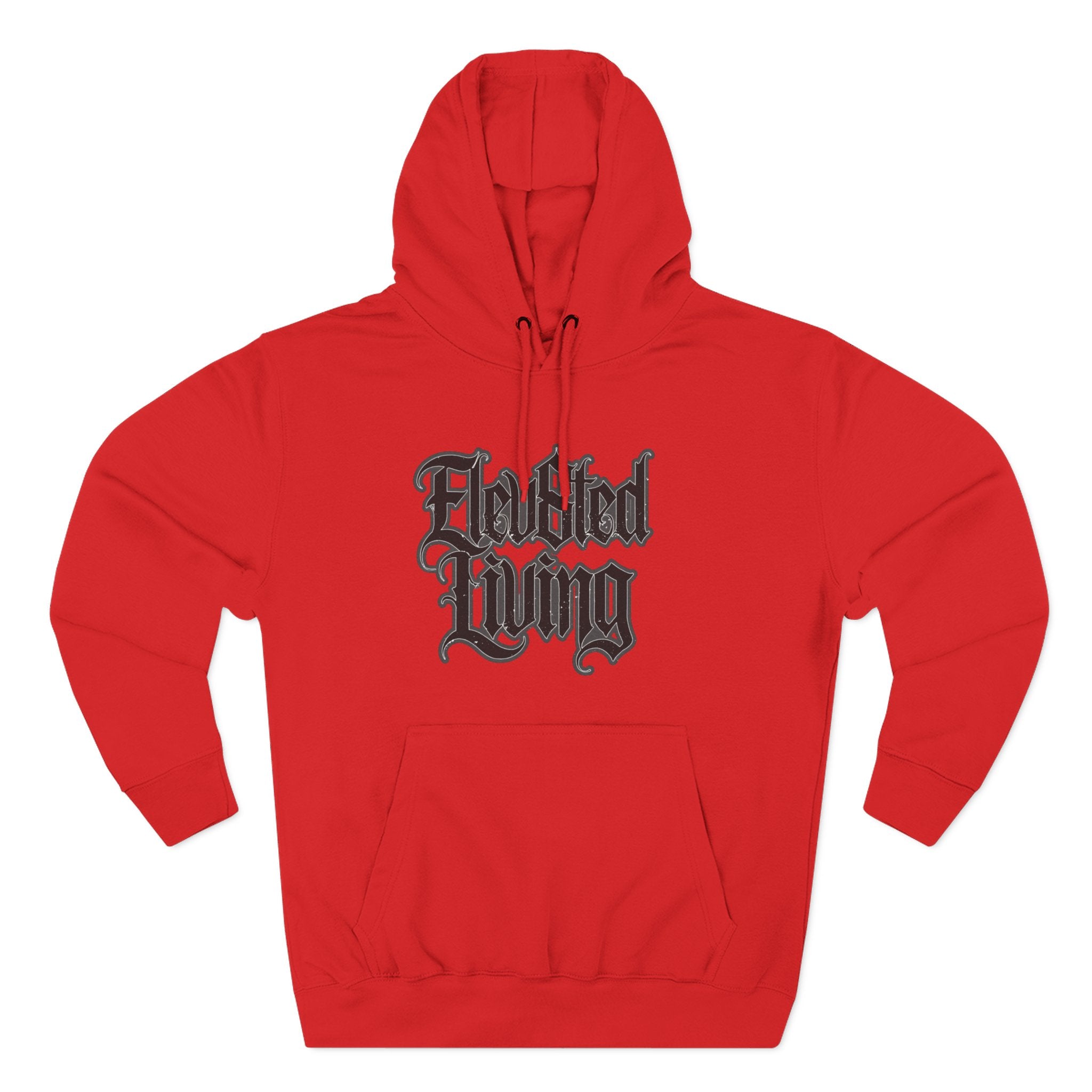 Elev8ted Living Tattoo Pin-Up Hoodie — Snake & Gothic Script