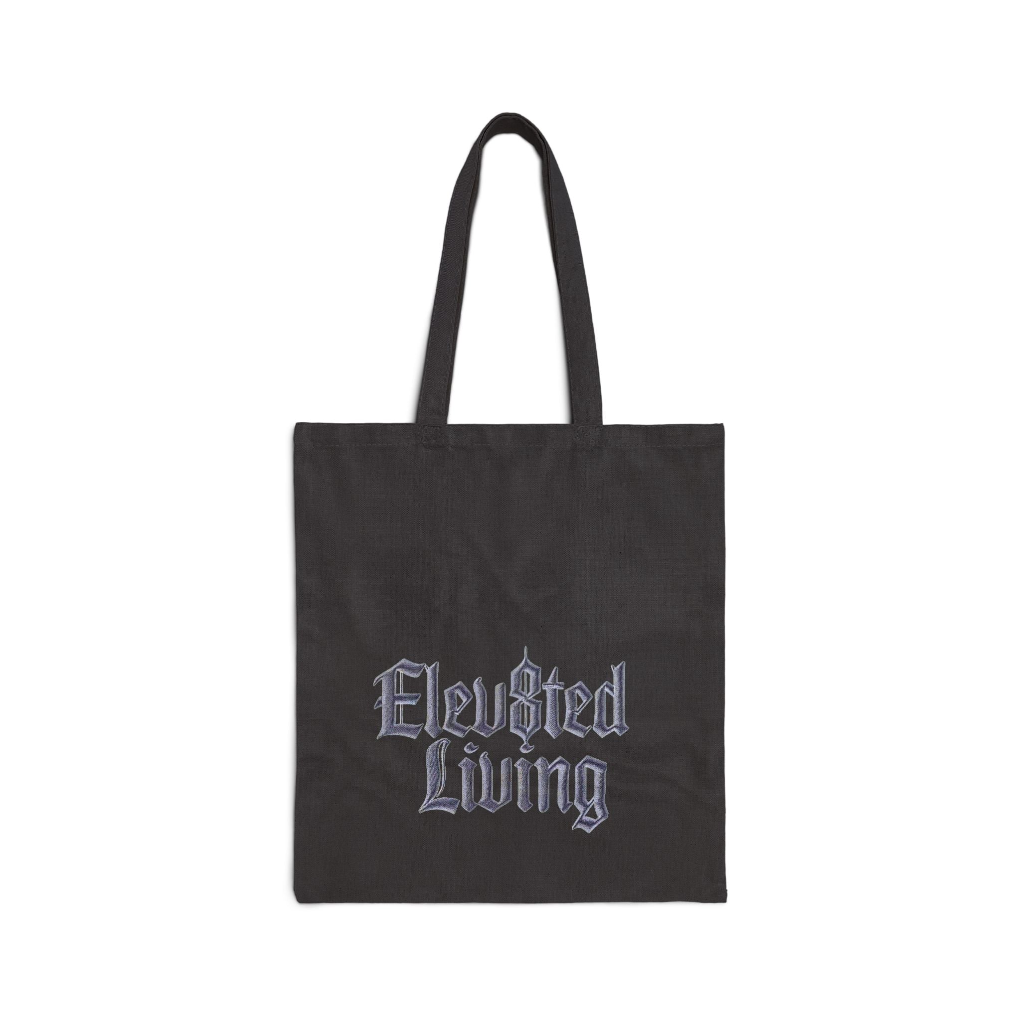 Daddy's Elev8ted Living Snake & Skull Cotton Canvas Tote Bag