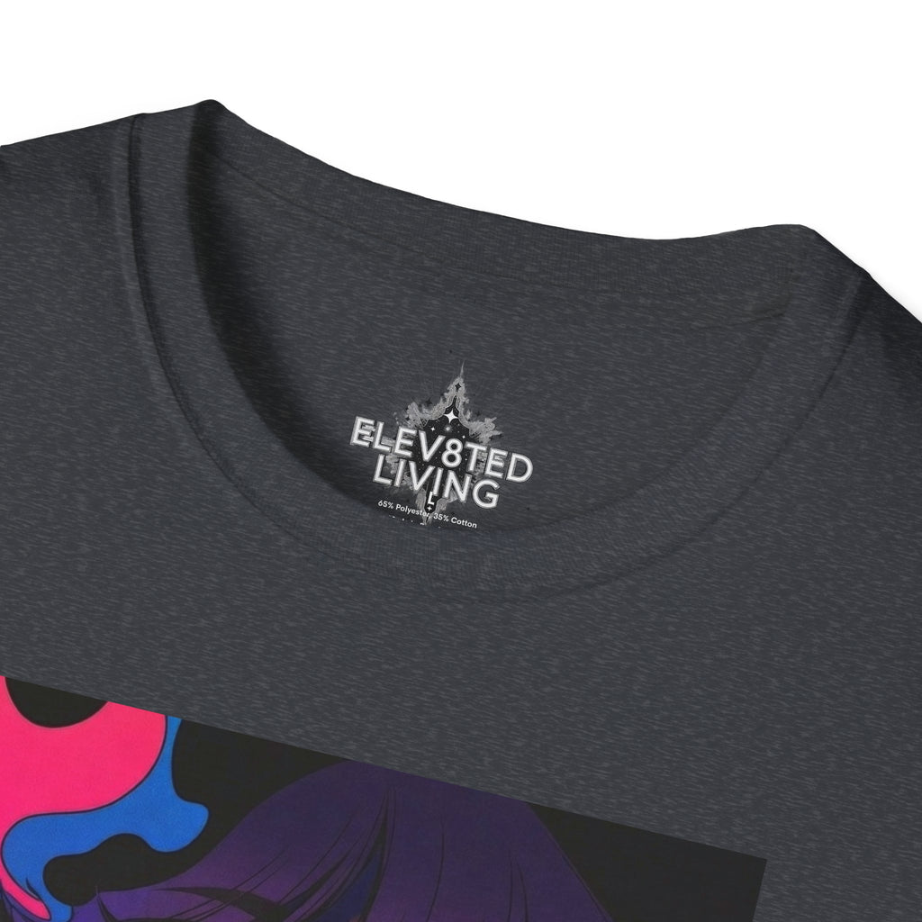 Psychedelic Rainbow Laser Girl T-Shirt