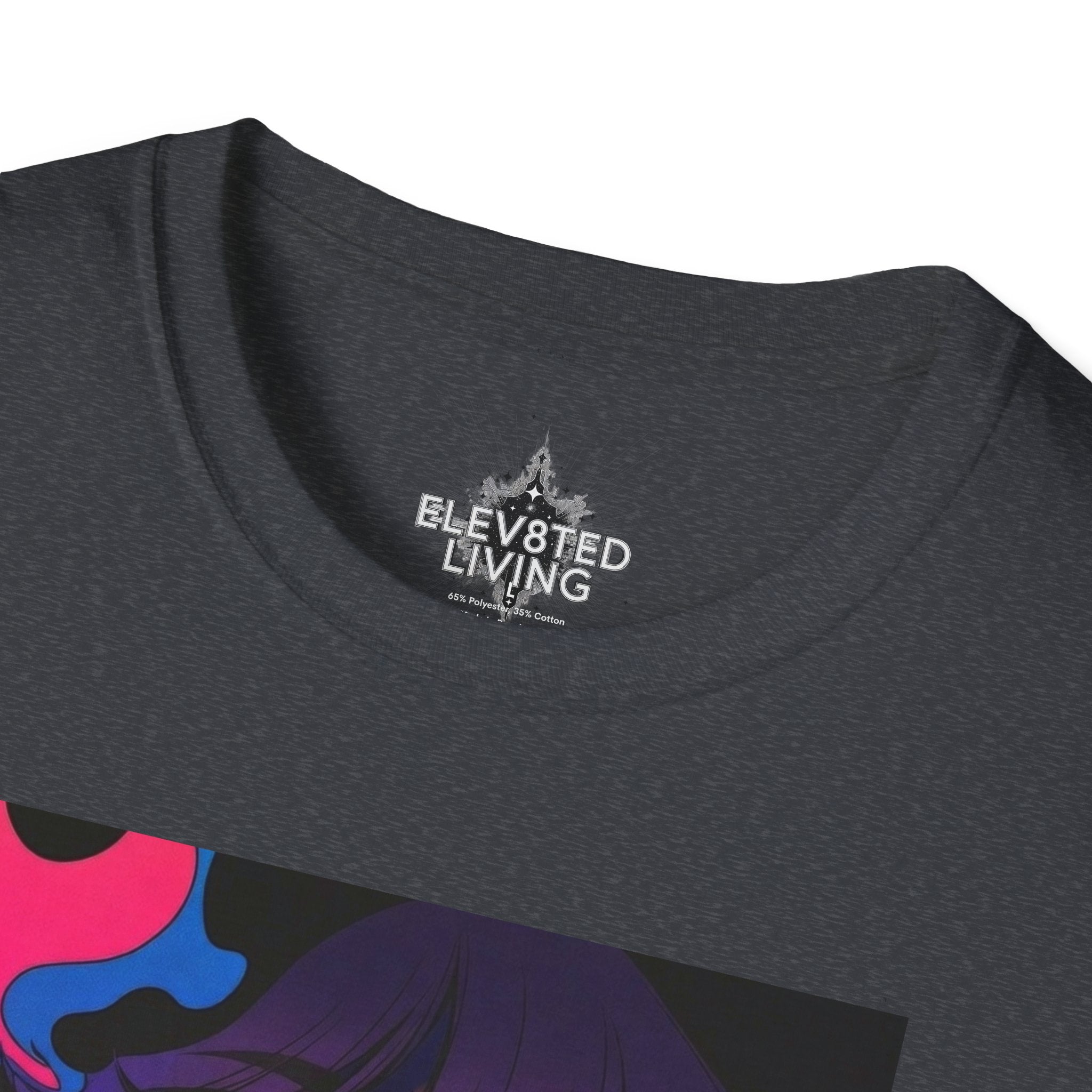 Psychedelic Rainbow Laser Girl T-Shirt