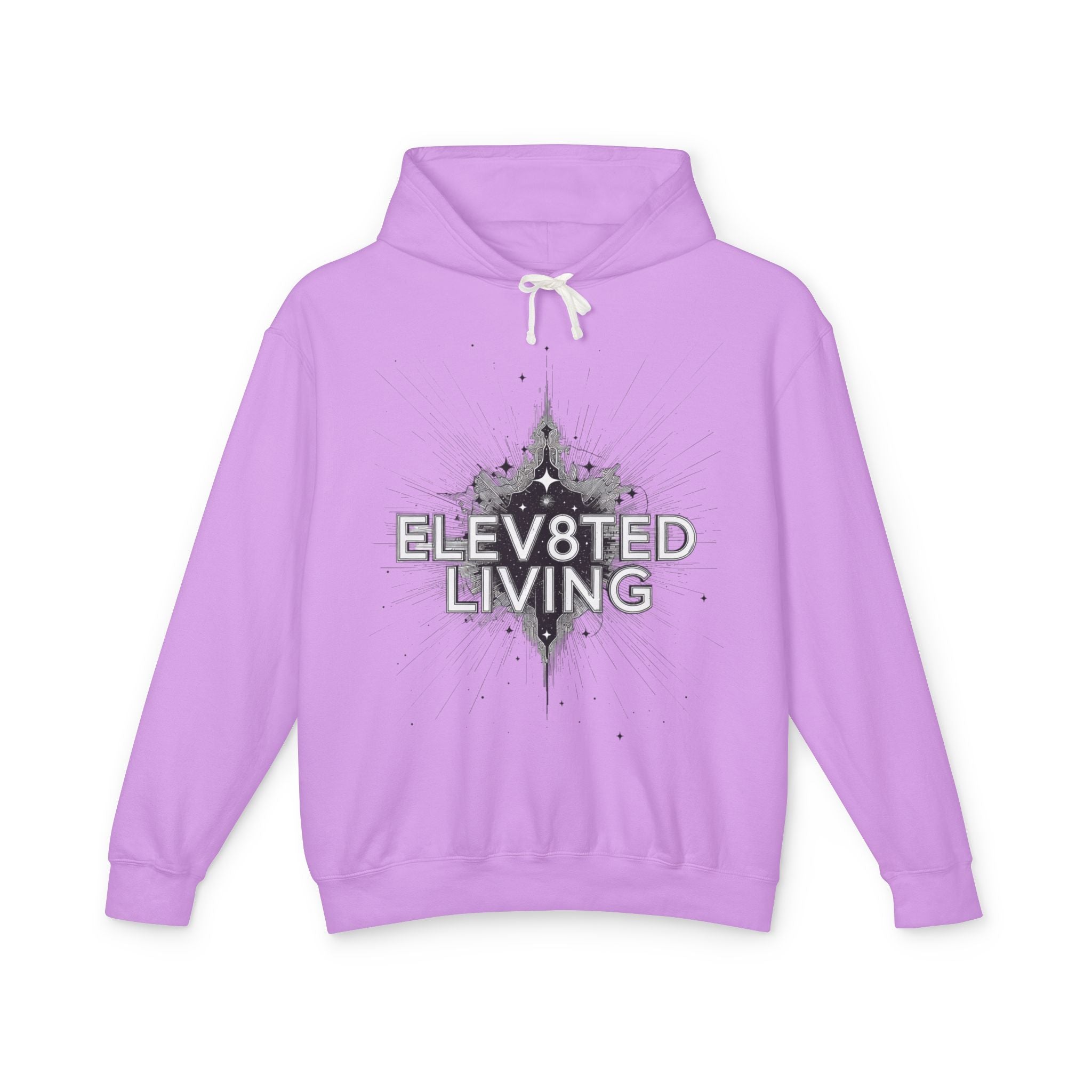 Elev8ted Living starburst graphic Hoodie | Inspirational streetwear