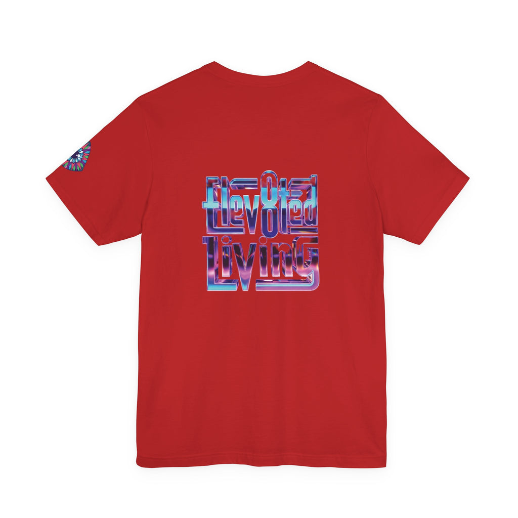 Eye Triangle Graphic Tee — "Elevated Living" Vaporwave T-Shirt
