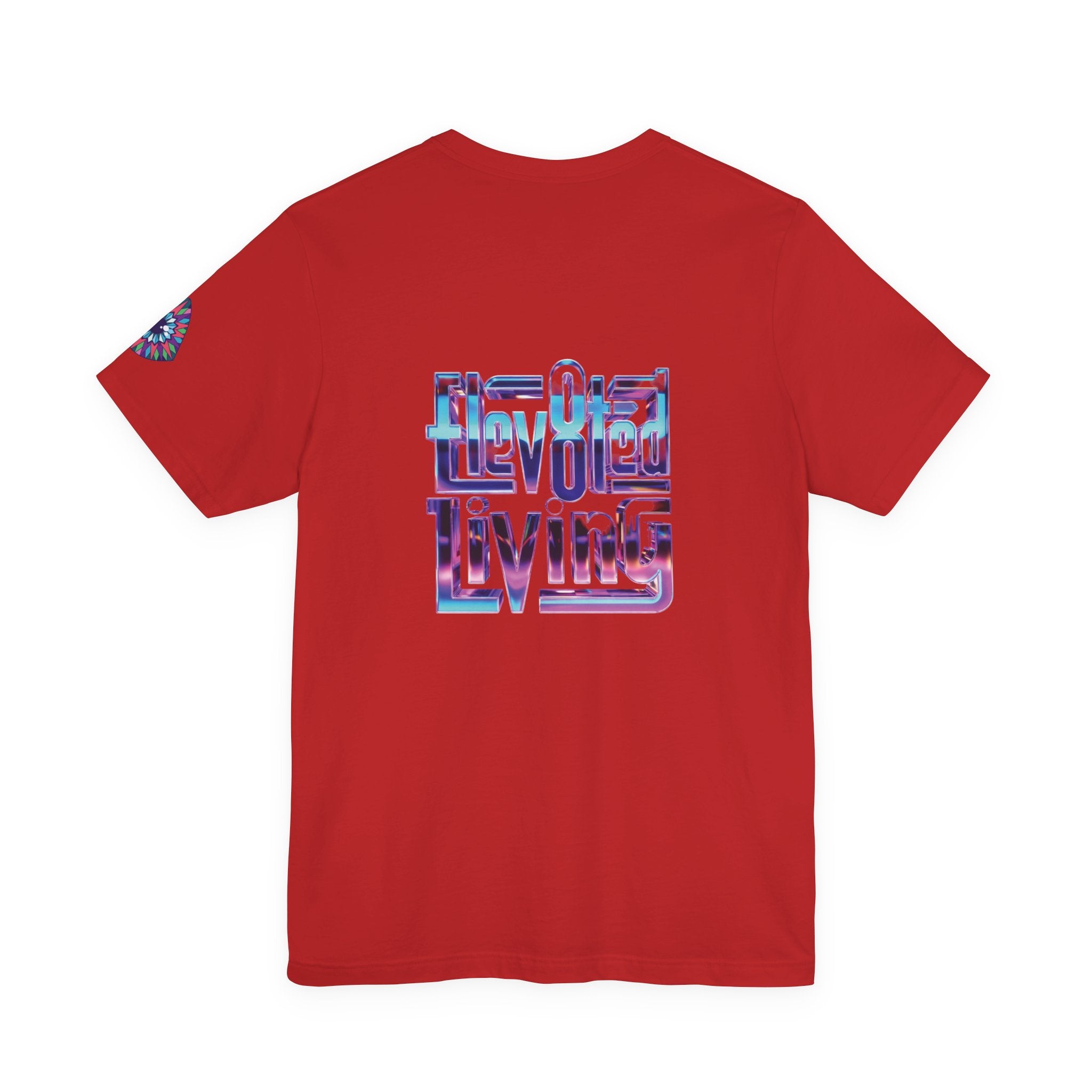 Eye Triangle Graphic Tee — "Elevated Living" Vaporwave T-Shirt
