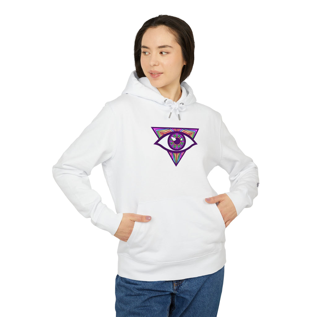 Psychedelic All‑Seeing Eye & Kaleidoscope Girl Hoodie —