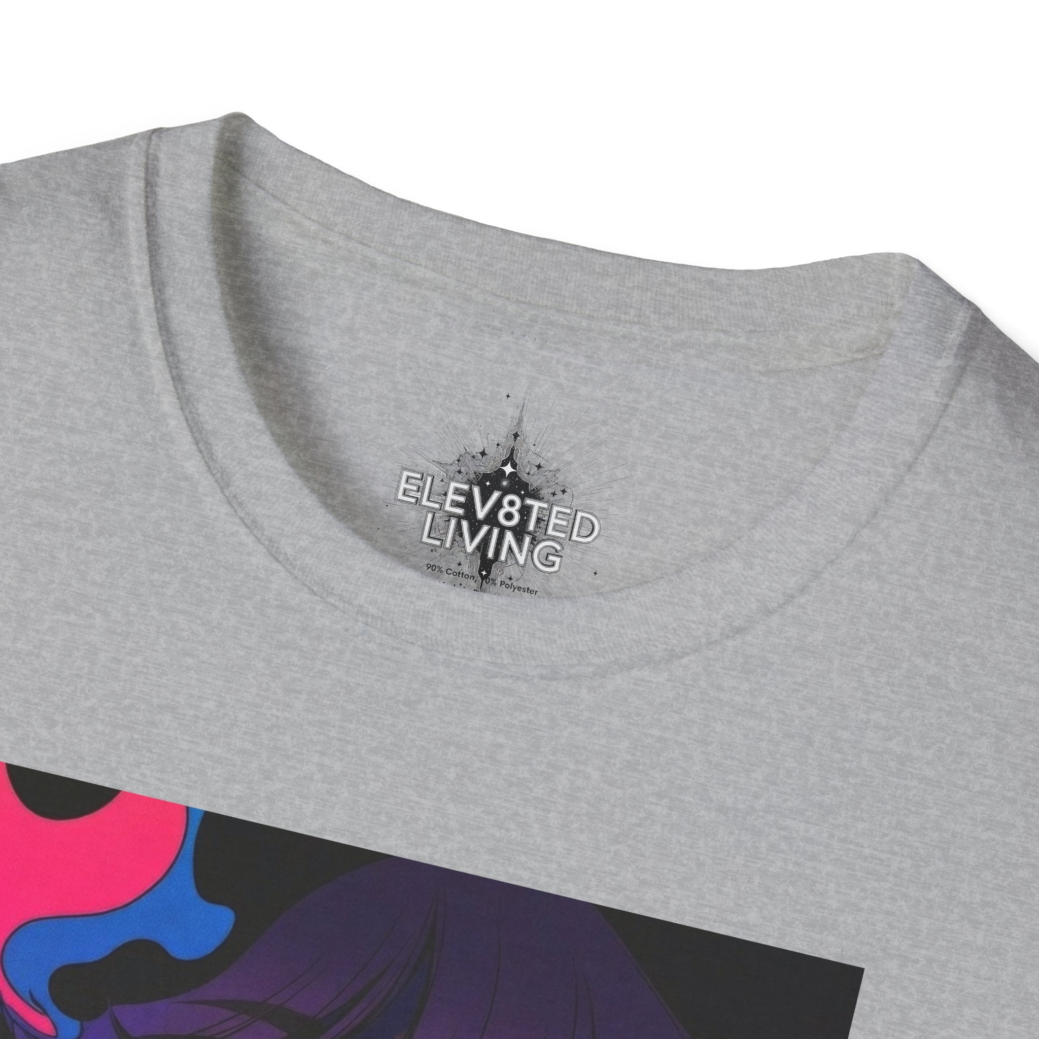 Psychedelic Rainbow Laser Girl T-Shirt