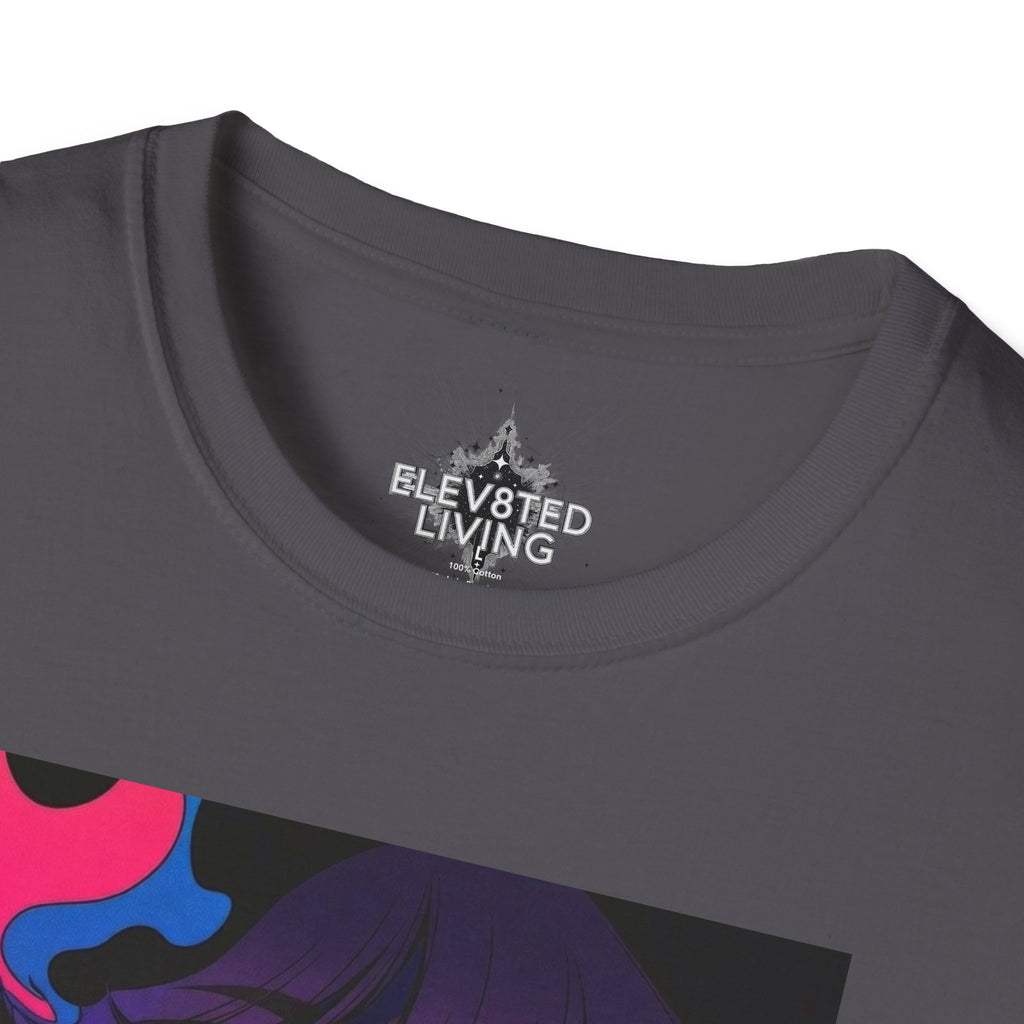 Psychedelic Rainbow Laser Girl T-Shirt
