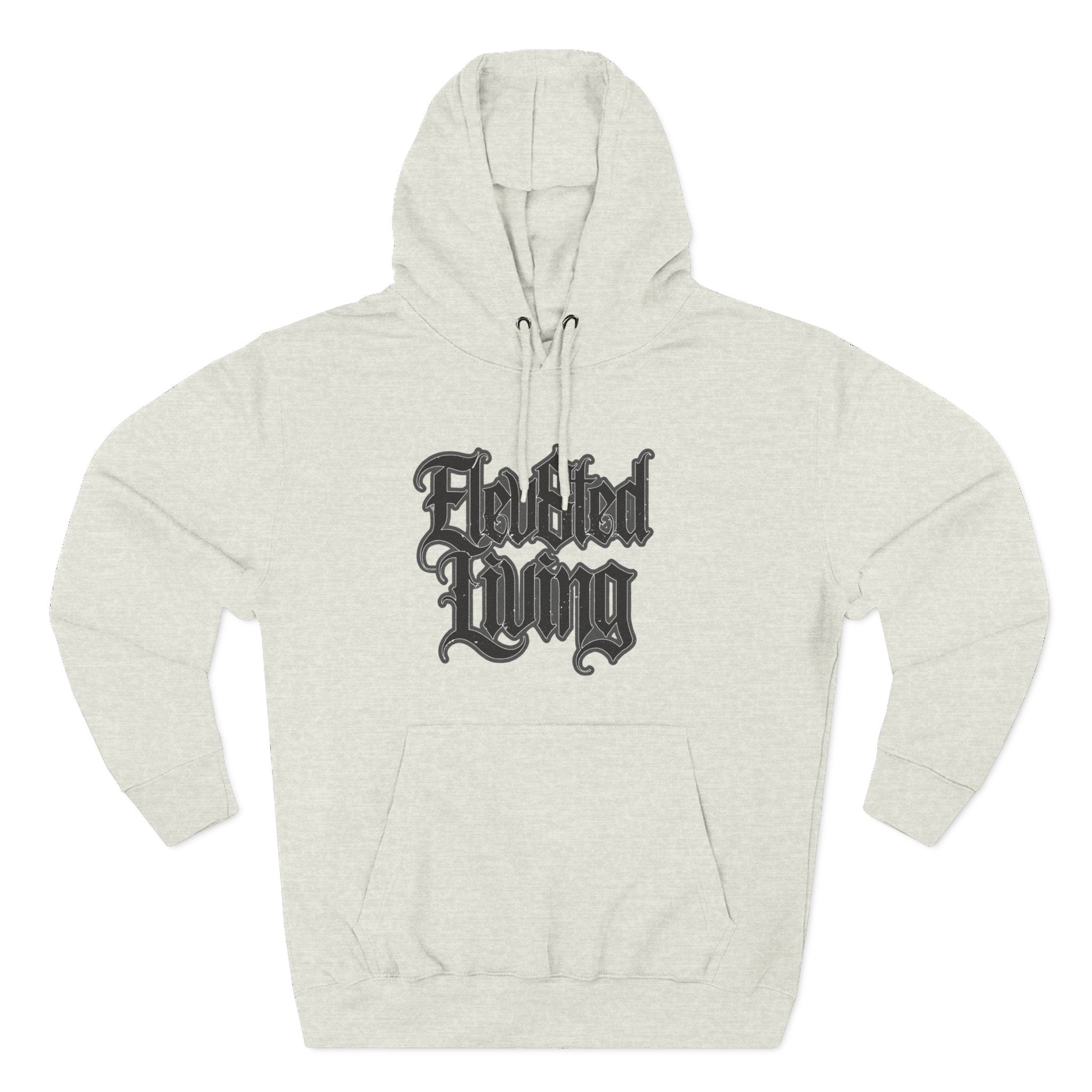 Elev8ted Living Tattoo Pin-Up Hoodie — Snake & Gothic Script