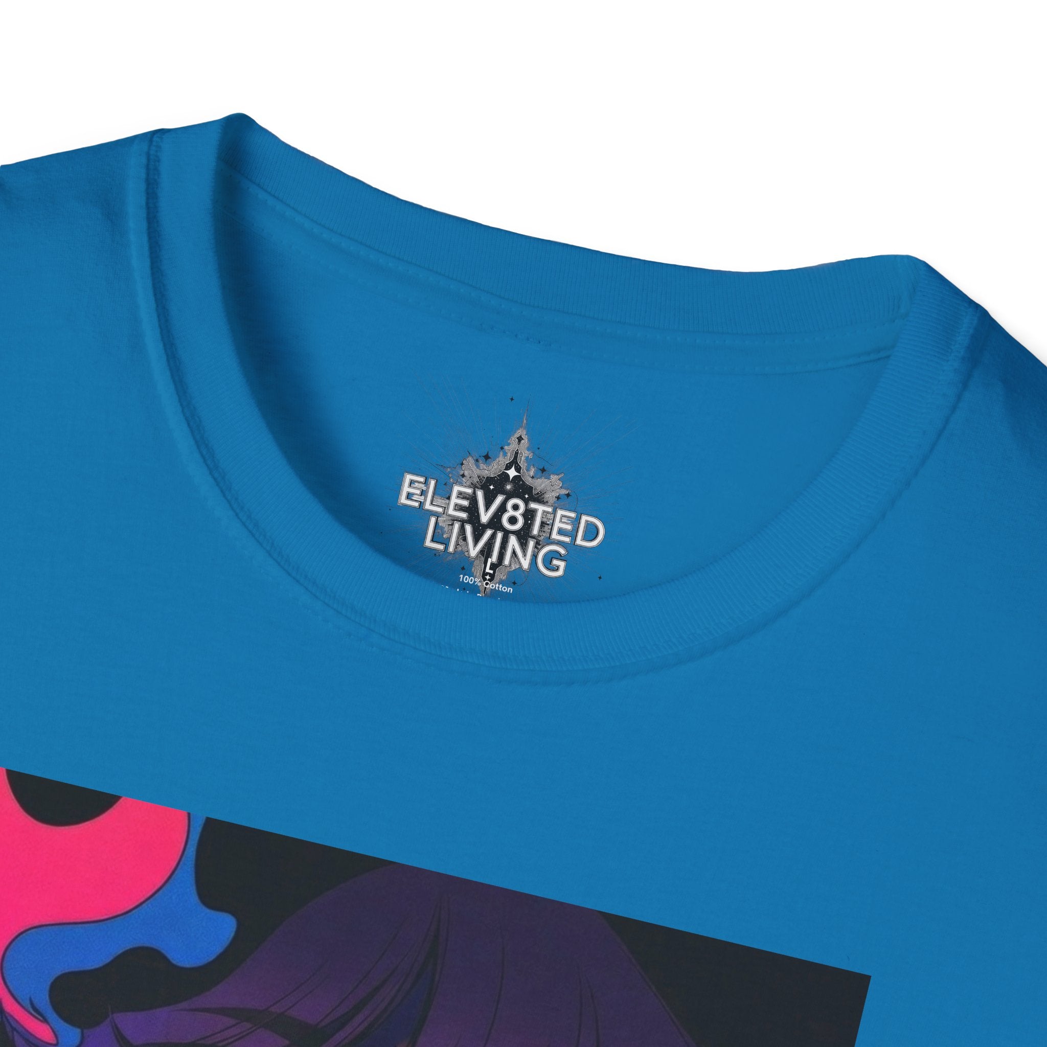Psychedelic Rainbow Laser Girl T-Shirt