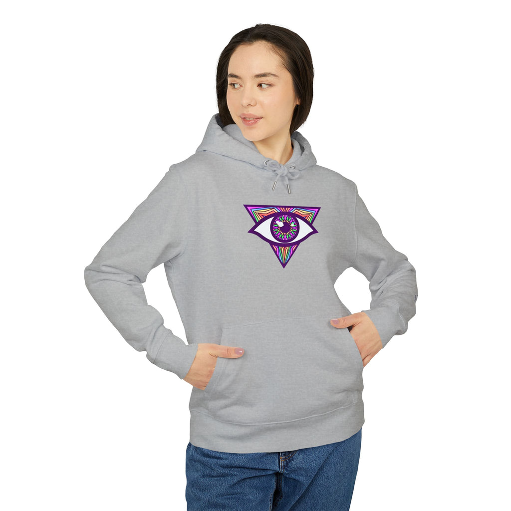 Psychedelic All‑Seeing Eye & Kaleidoscope Girl Hoodie —