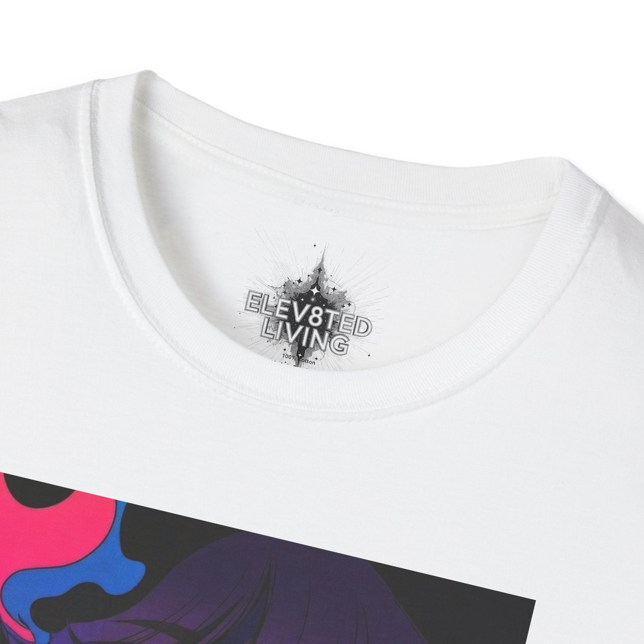 Psychedelic Rainbow Laser Girl T-Shirt