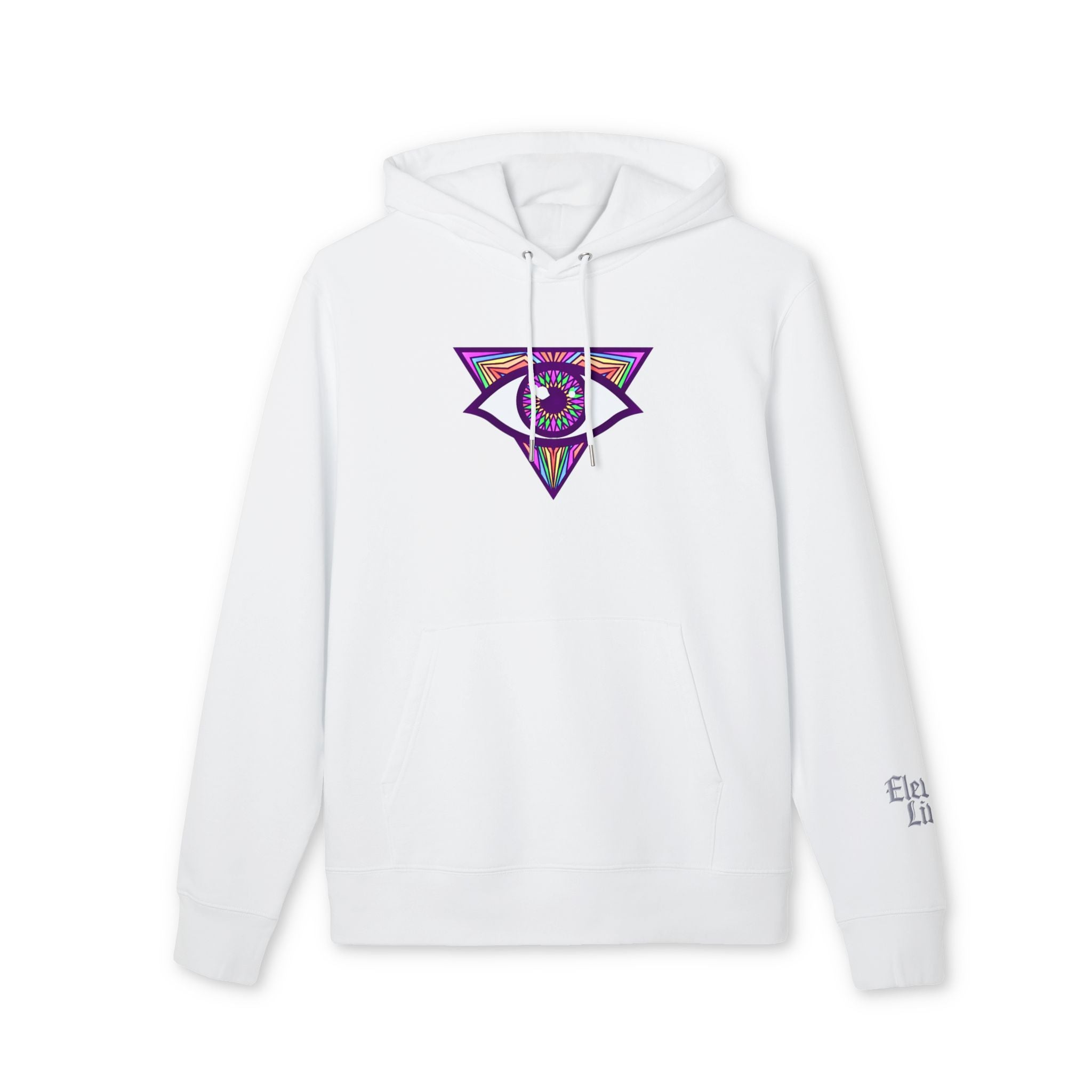 Psychedelic All‑Seeing Eye & Kaleidoscope Girl Hoodie —