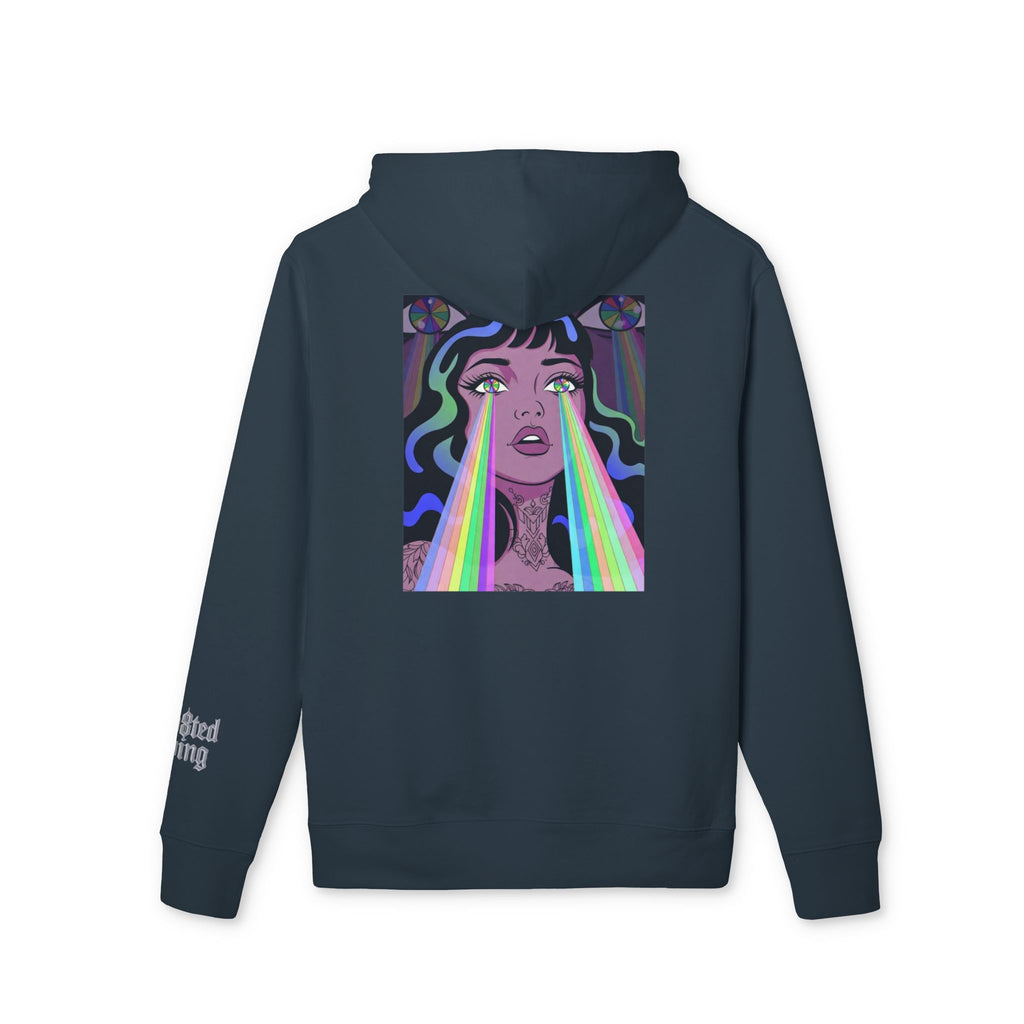 Psychedelic All‑Seeing Eye & Kaleidoscope Girl Hoodie —