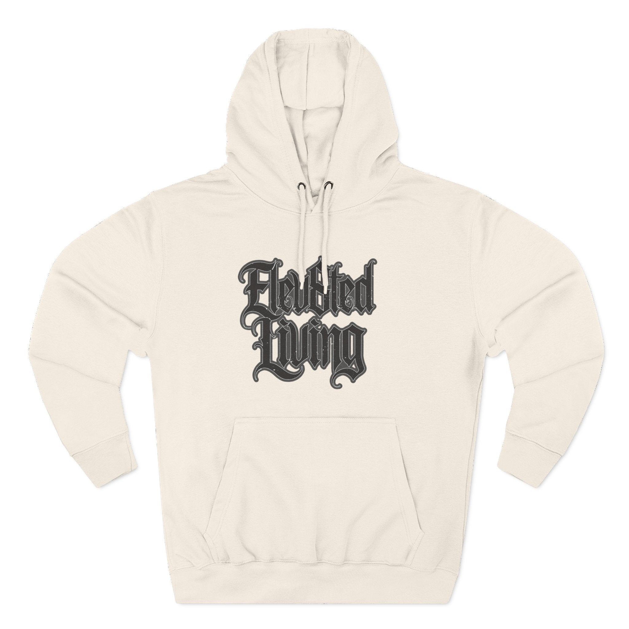 Elev8ted Living Tattoo Pin-Up Hoodie — Snake & Gothic Script