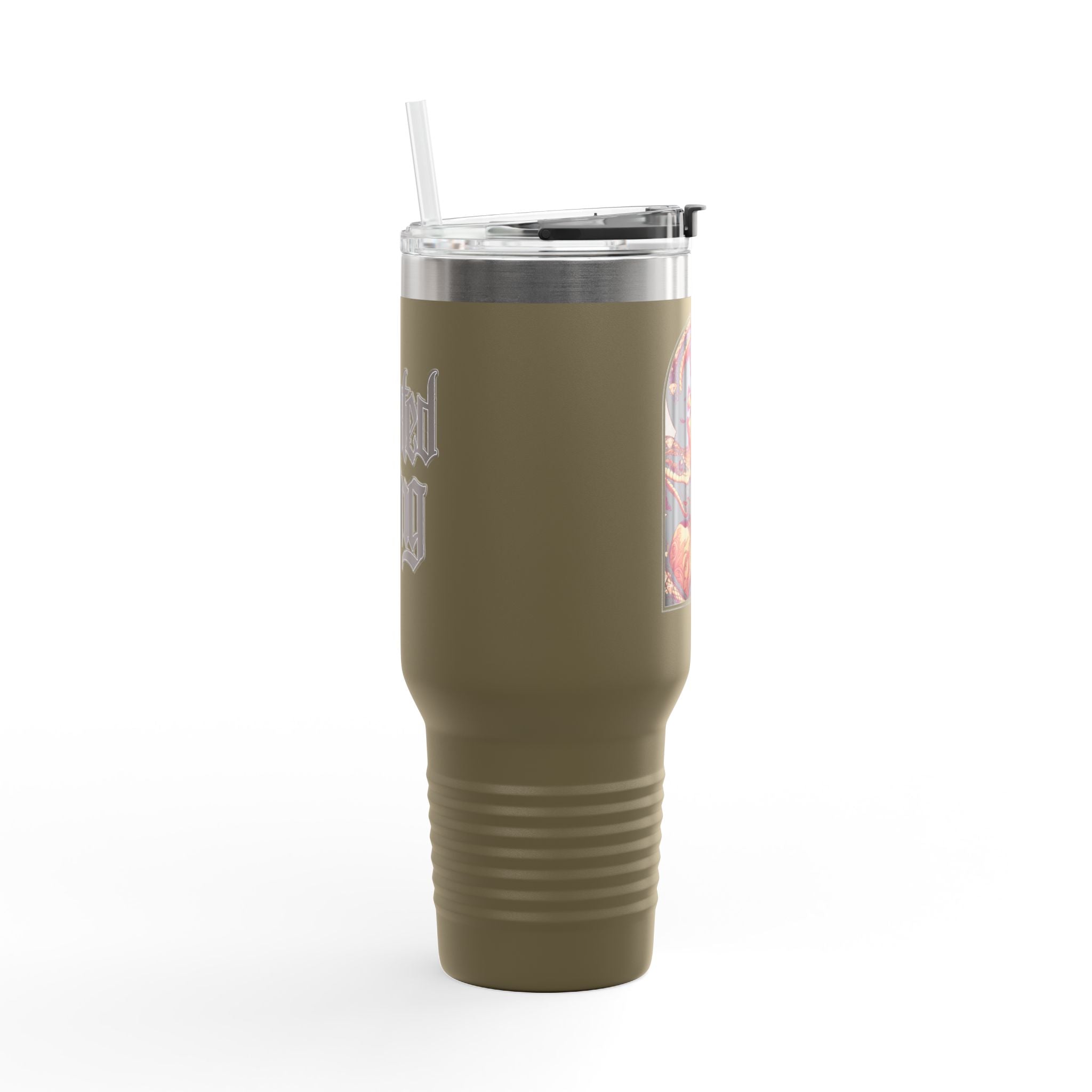 40oz Insulated Travel Mug — Woman with Snake Illustration (Elev8ted Living)