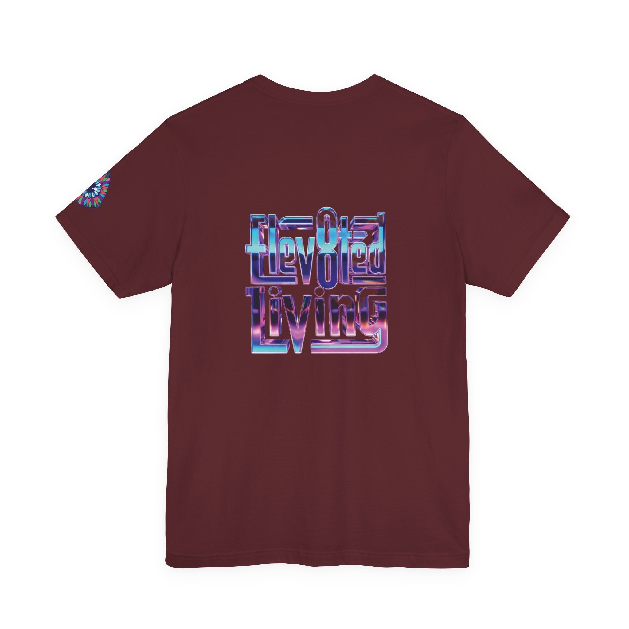 Eye Triangle Graphic Tee — "Elevated Living" Vaporwave T-Shirt
