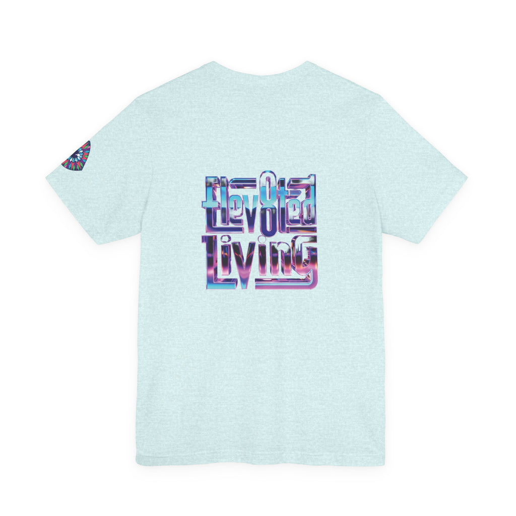 Eye Triangle Graphic Tee — "Elevated Living" Vaporwave T-Shirt