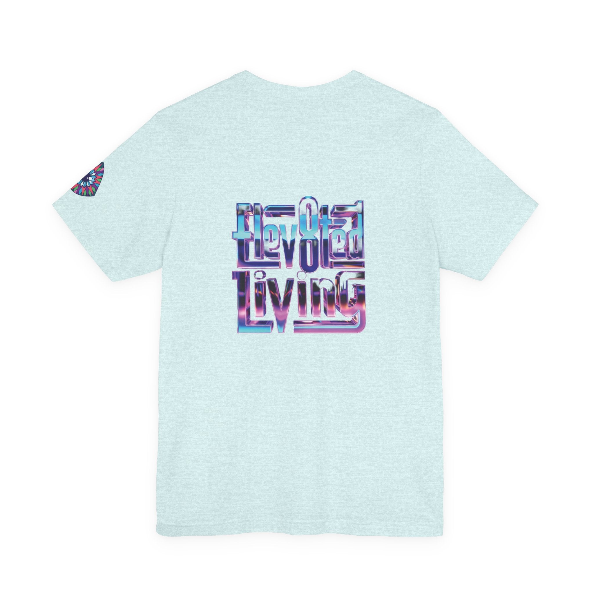 Eye Triangle Graphic Tee — "Elevated Living" Vaporwave T-Shirt