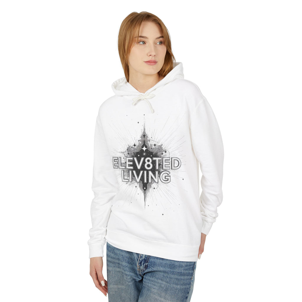 Elev8ted Living starburst graphic Hoodie | Inspirational streetwear