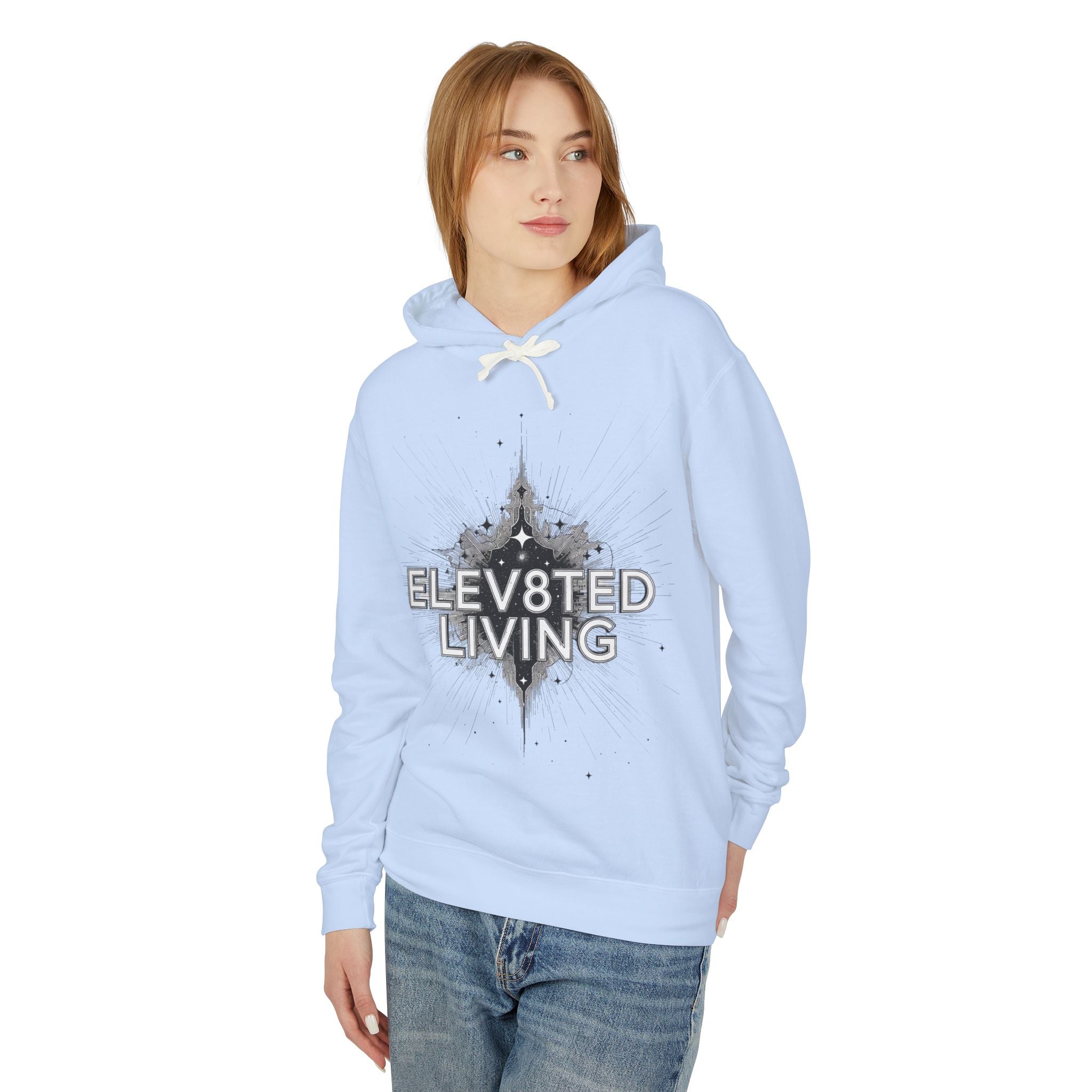 Elev8ted Living starburst graphic Hoodie | Inspirational streetwear