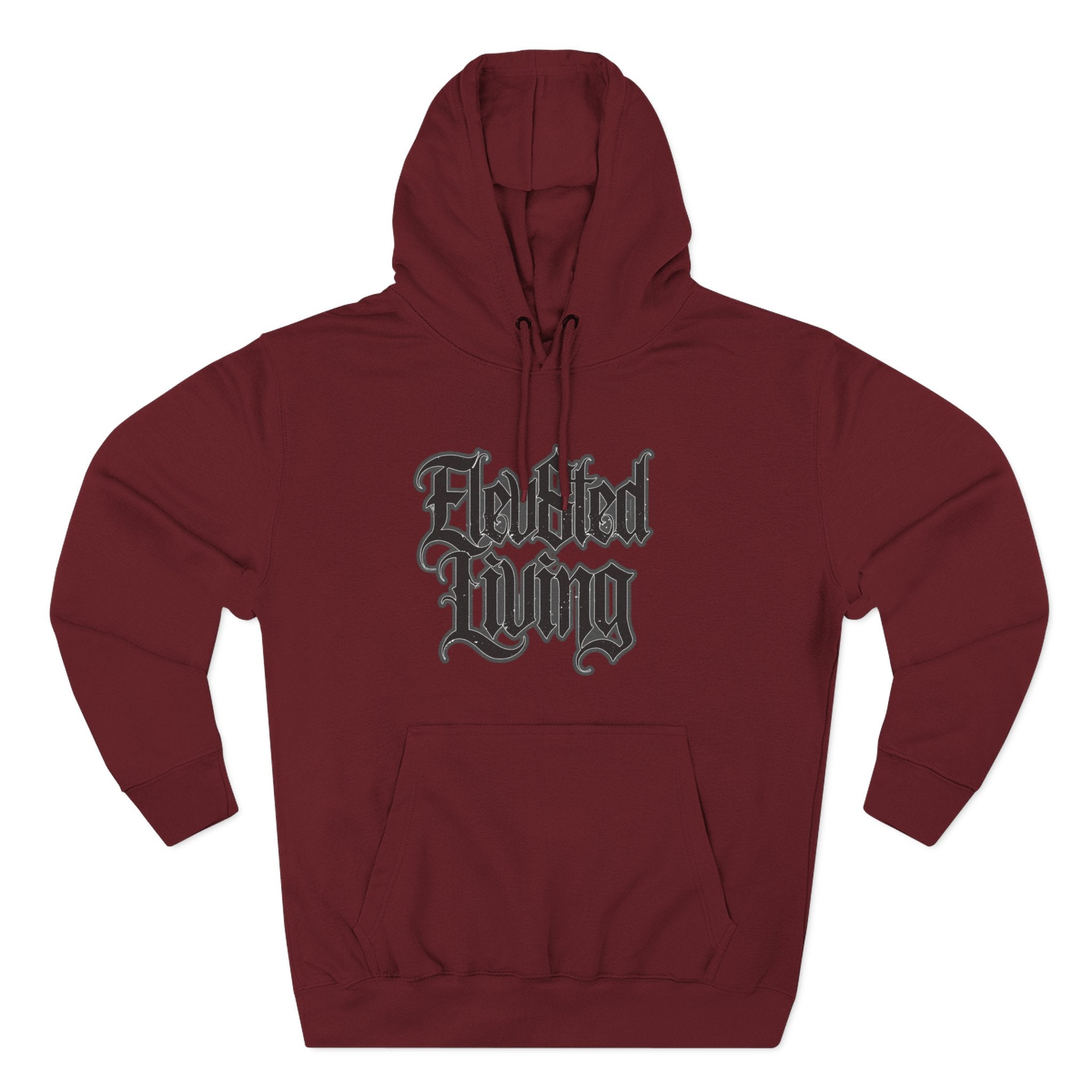 Elev8ted Living Tattoo Pin-Up Hoodie — Snake & Gothic Script