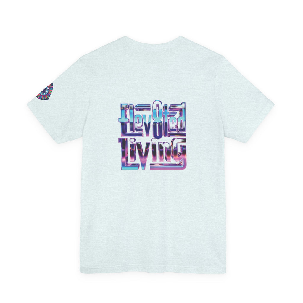 Eye Triangle Graphic Tee — "Elevated Living" Vaporwave T-Shirt