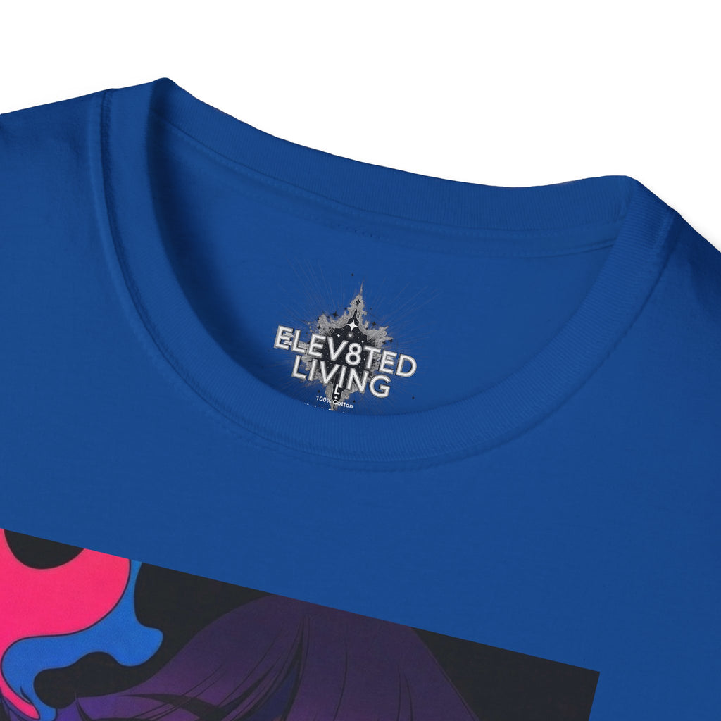 Psychedelic Rainbow Laser Girl T-Shirt