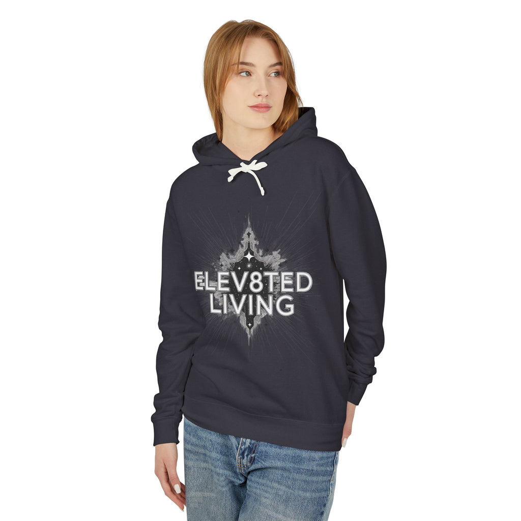 Elev8ted Living starburst graphic Hoodie | Inspirational streetwear