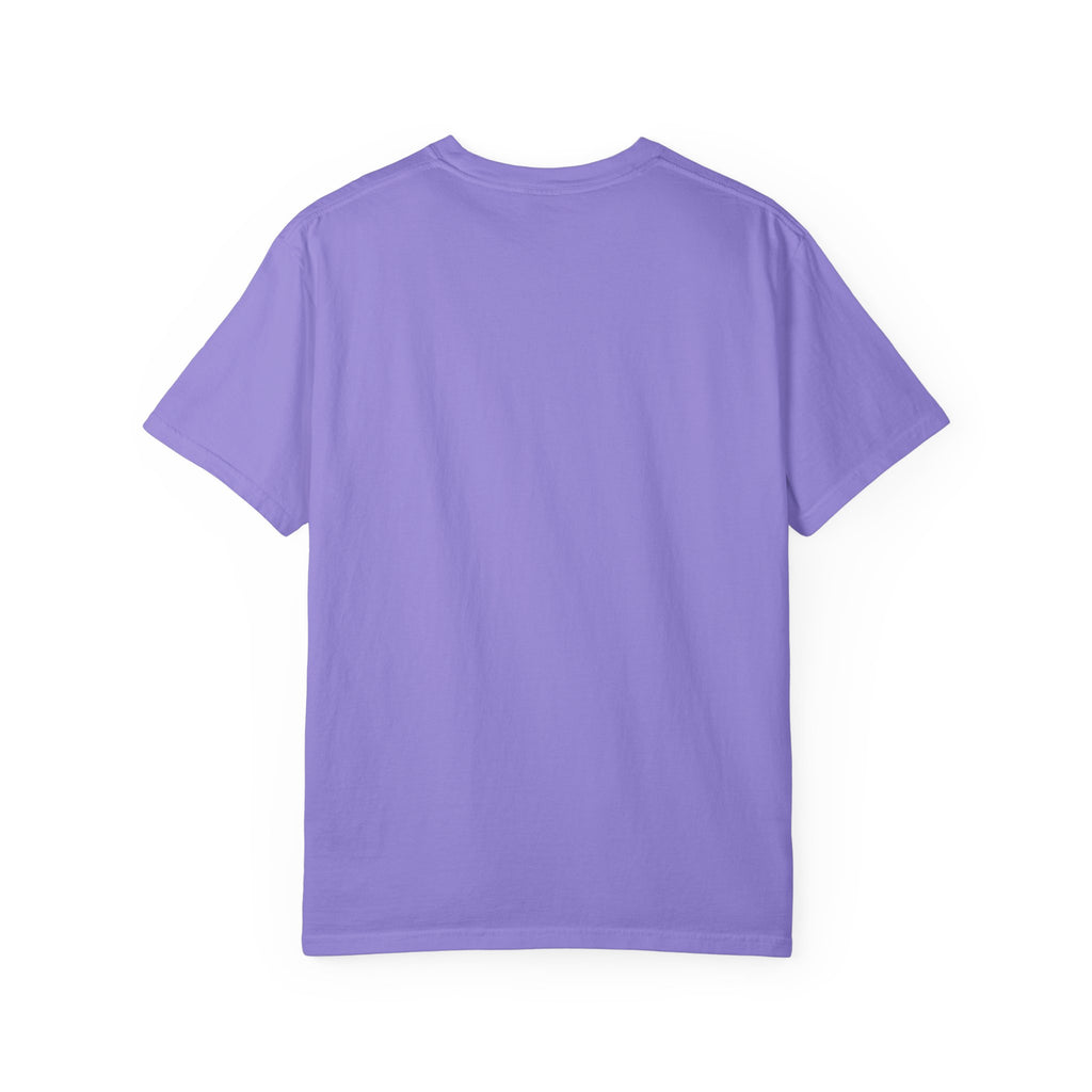 Elev8ted Living Neon Tee — Purple & Yellow Garment-Dyed T-Shirt
