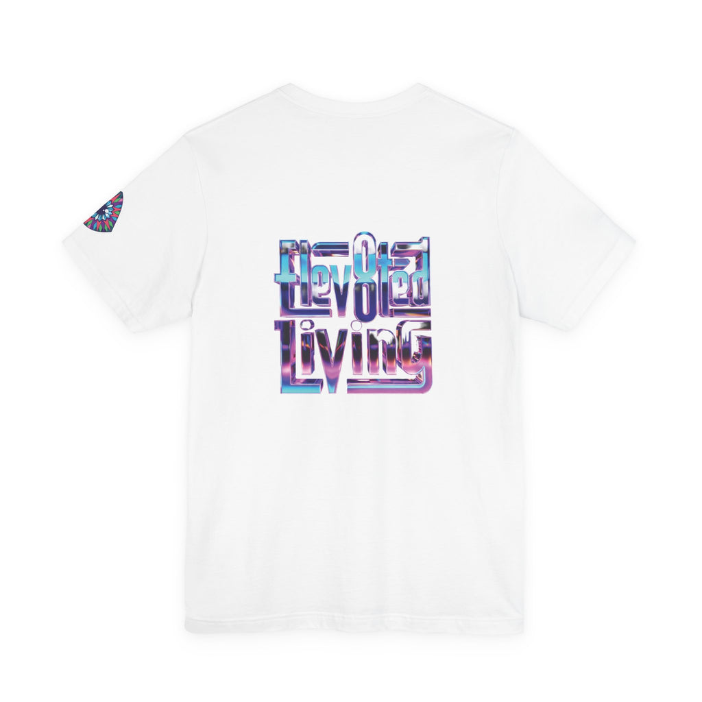 Eye Triangle Graphic Tee — "Elevated Living" Vaporwave T-Shirt