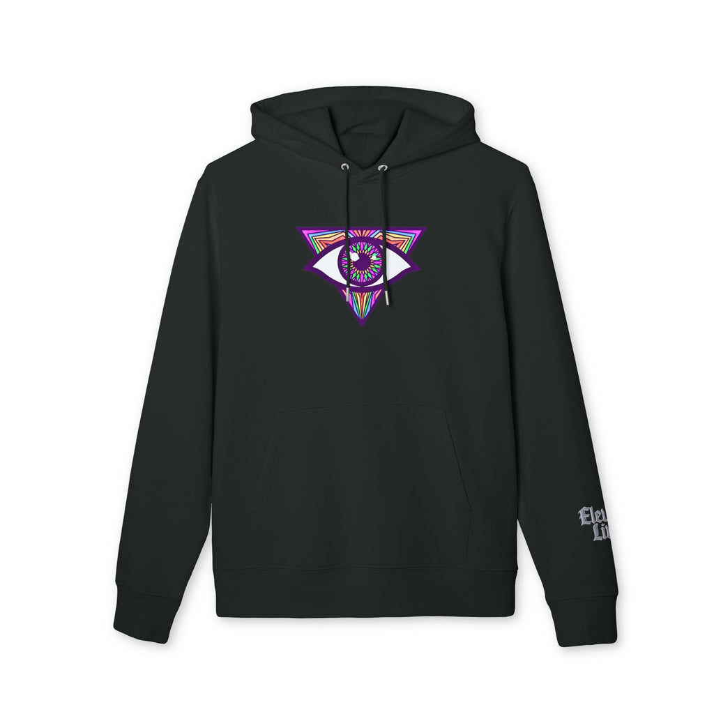 Psychedelic All‑Seeing Eye & Kaleidoscope Girl Hoodie —