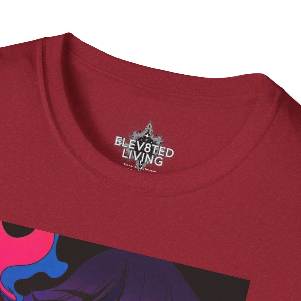 Psychedelic Rainbow Laser Girl T-Shirt