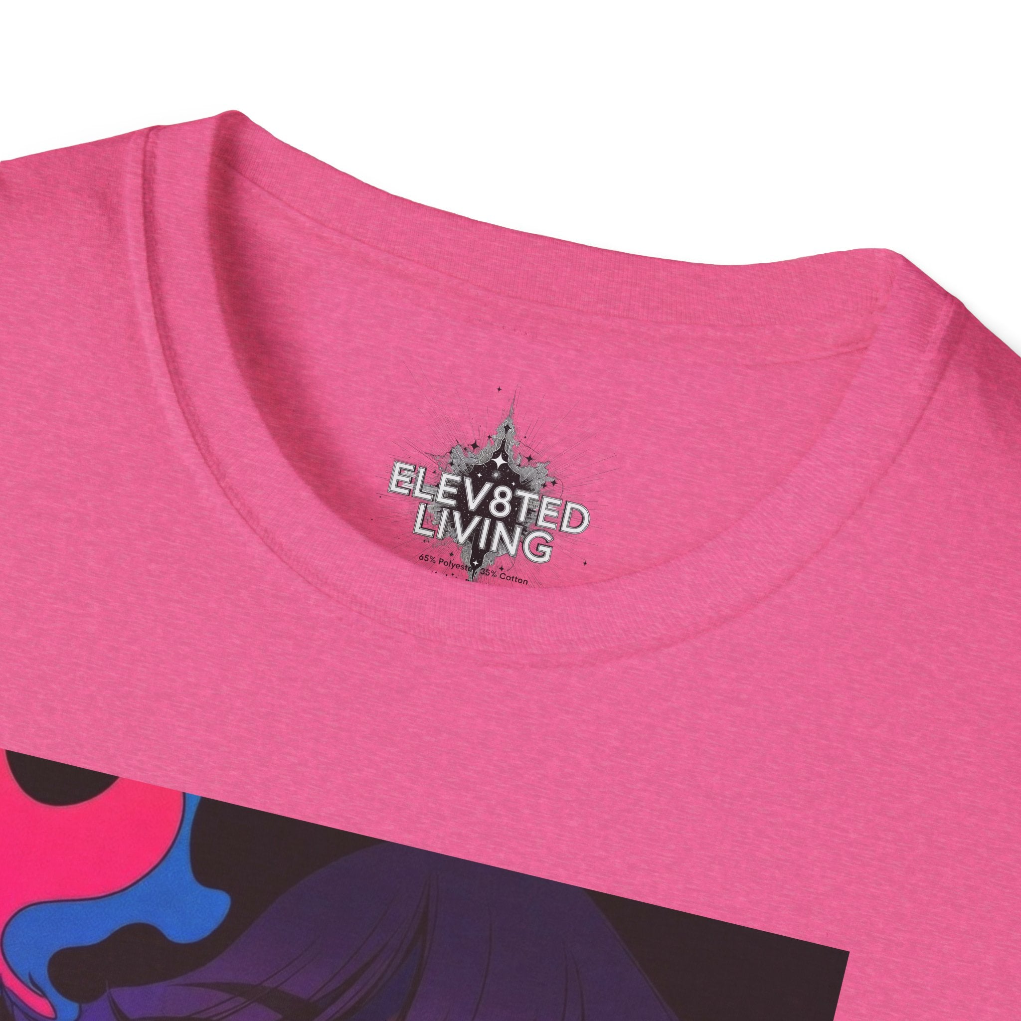 Psychedelic Rainbow Laser Girl T-Shirt