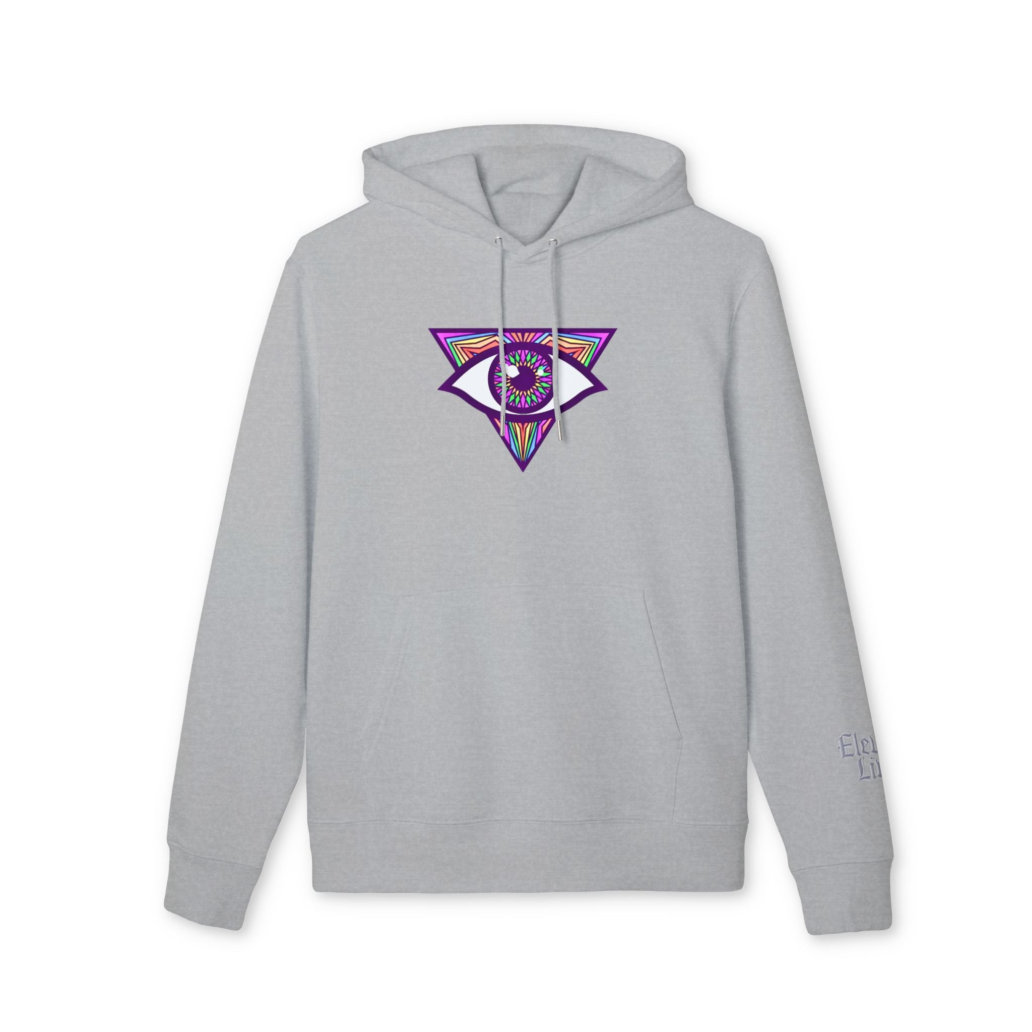 Psychedelic All‑Seeing Eye & Kaleidoscope Girl Hoodie —